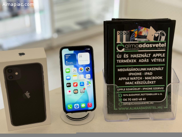 iPhone 11 256GB Független Használt/1-3 hónap gar./Akku 100%/p4768